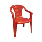 Dětská plastová židlička - Červená