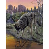 Malování podle čísel - Vlk, 22 x 30 cm