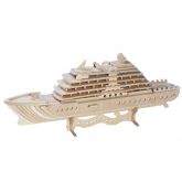 Dřevěné 3D puzzle - skládačka Luxusní jachta