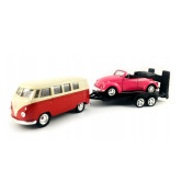 Welly Trailer set VW T1 Bus a Volkswagen The Beetle 