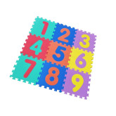 Alltoys Pěnové puzzle čísla 9 ks, 90x90cm