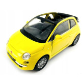 Welly Fiat 500 C ´10 žlutá 1:34-39