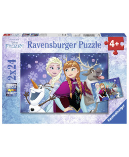 Ravensburger Puzzle Disney Ledové království 2x24 dílků 