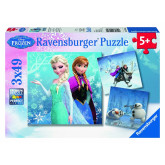 Ravensburger Puzzle Ledové království dobrodružství na sněhu 3x49 dílků 