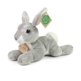 Rappa Plyšový ležící králík ECO-FRIENDLY 18 cm, šedý