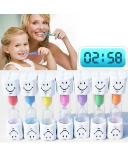 Přesýpací hodiny na čištění zubů - modré 