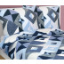 Bellatex Povlečení bavlna, Geometrie modrá - 140x200, 70x90 cm