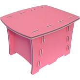 Pěnový stoleček, růžový 60x50x40 cm