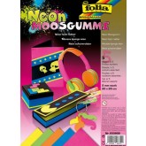 Folia Neonová pěnovka Moosgummi - mix barev 5 ks, 20x29cm