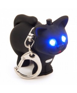 LED klíčenka kočička