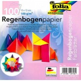 Folia Origami papír duhový 70g/m2, 15x15 cm, 100ks