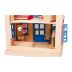 Legler dřevěný domeček pro panenky, Růžový  33 x 35 x 39 cm