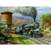 Royal Langnickel malování podle čísel - Parní lokomotiva
