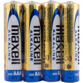 Maxel LR03 AAA Alkalické baterie, Sada 4ks