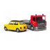 Welly Scania P320 (red) a Mini Cooper (yellow) 1:57/43 