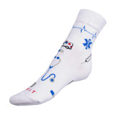 Bellatex Ponožky Zdravotnictví - bílá - 43-46