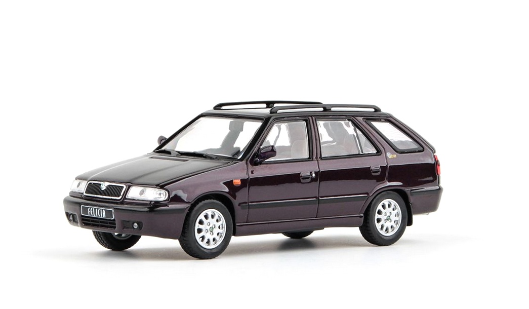 Abrex Škoda Felicia FL Combi (1998) Fialová Esprit Metalíza - Mystery 1:43