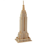 Woodcraft dřevěné 3D puzzle - skládačka Empire State Building