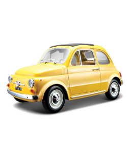 Bburago Fiat 500 F 1965 žlutá 1:24