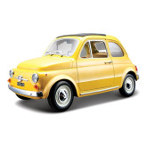 Bburago Fiat 500 F 1965 žlutá 1:24