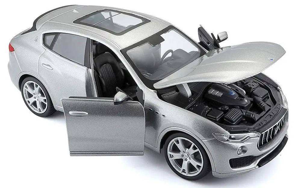Bburago Maserati Levante stříbrná 1:24