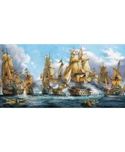 Puzzle 4000 dílků  - Námořní bitva