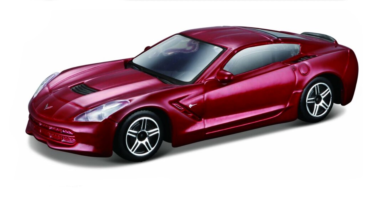 Bburago Corvette Stingray (2014) červená 1:43