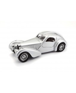 Bburago Bugatti Atlantic Stříbrná 1:24