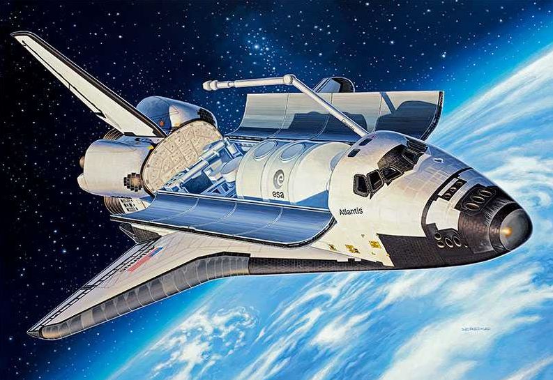 Plastic ModelKit vesmír 04544 - Space Shuttle Atlantis (1:144)