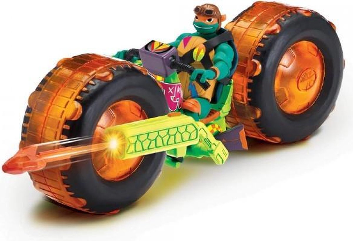 Playmates Toys Želvy Ninja Michelangelo a motorka