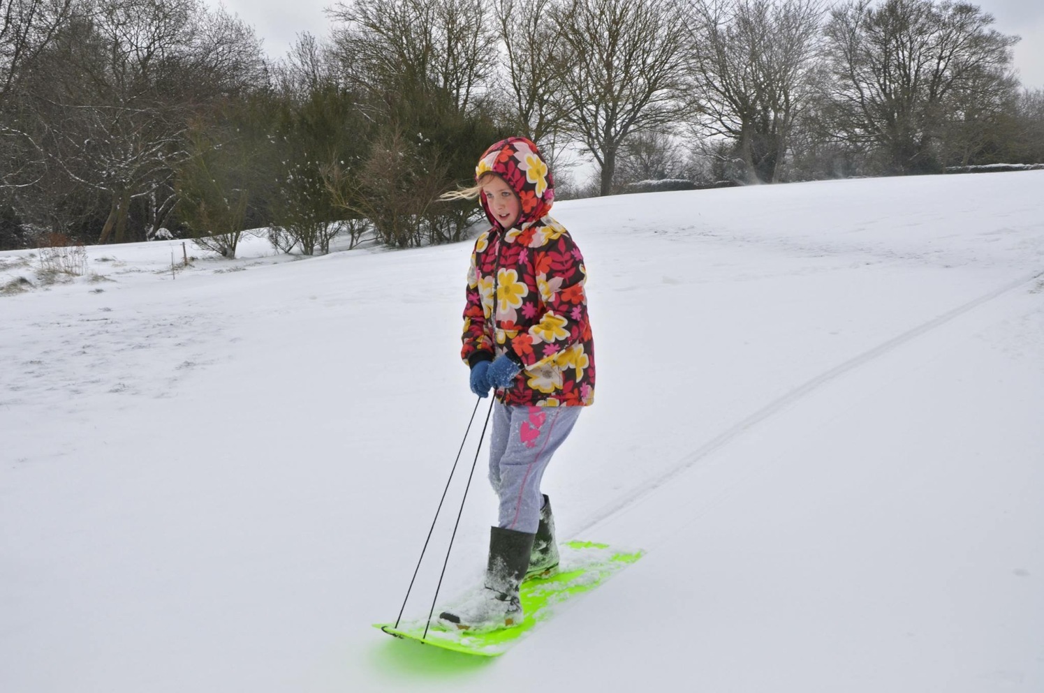 AXISKI MkII Ski - board zelený