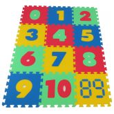 Malý Genius Pěnový koberec Maxi čísla, mix 4 barev