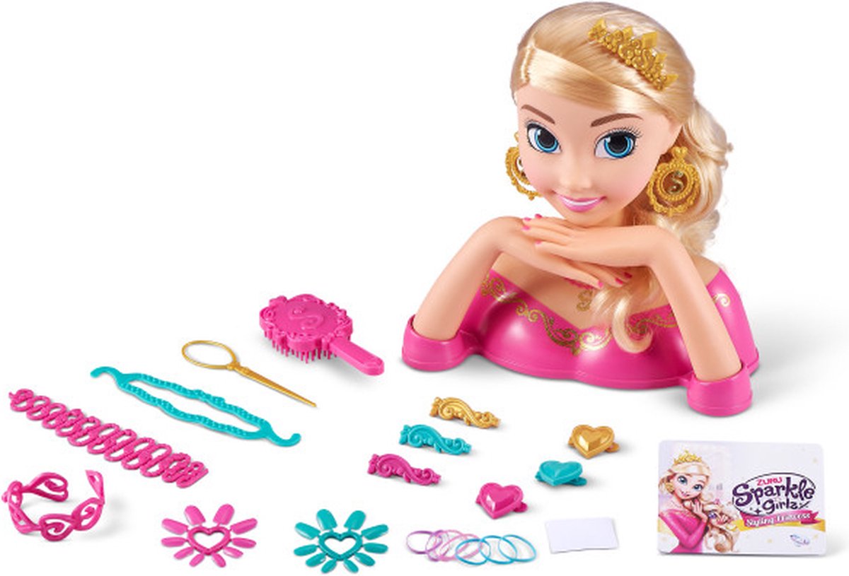 Česací hlava Zuru Sparkle Girlz s doplňky
