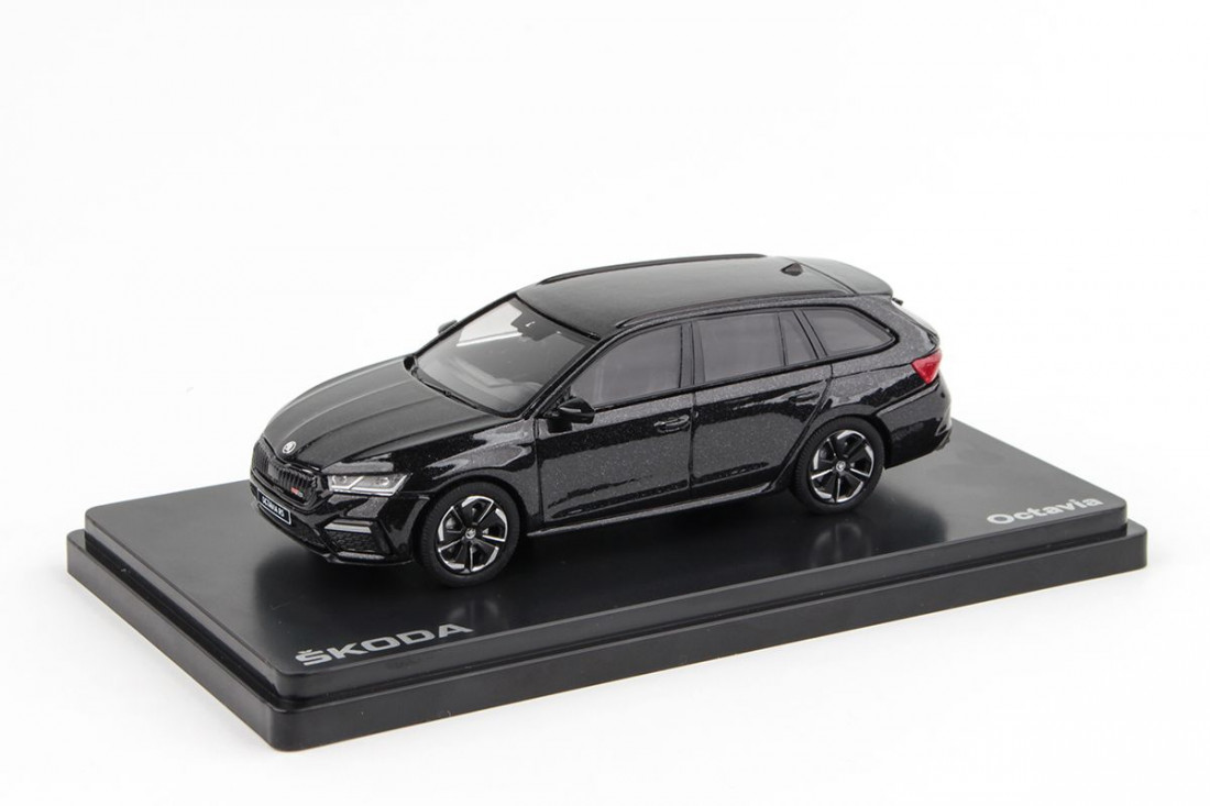 Abrex Škoda Octavia IV Combi RS (2020) Černá Magic Metalíza 1:43