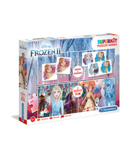 Clementoni Frozen Puzzle Superkit 4v1