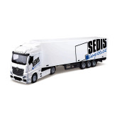 Bburago Mercedes Benz Actros SEDIS Logistics s vysokozdvižným vozíkem 1:43