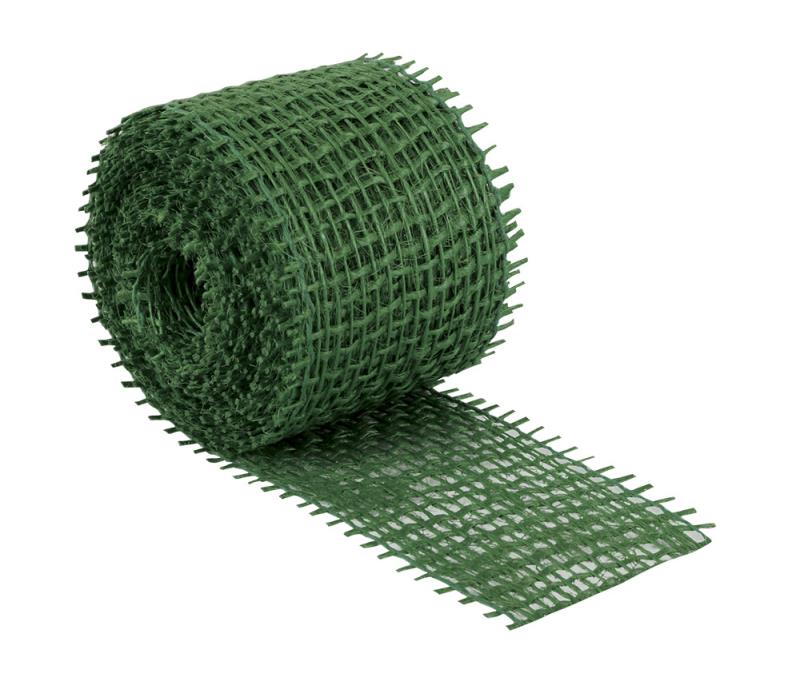 Bellatex Jutový dekorační pásek, tmavě zelený - 3m x 4 cm