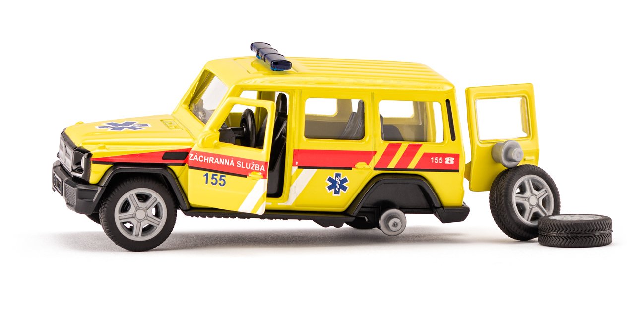 Siku Mercedes AMG G65 Ambulance, česká verze 1:50