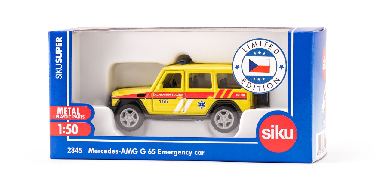 Siku Mercedes AMG G65 Ambulance, česká verze 1:50