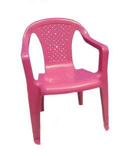 Dětská plastová židlička, Růžová