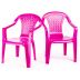 Dětská plastová židlička - Růžová