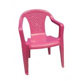 Dětská plastová židlička, Růžová