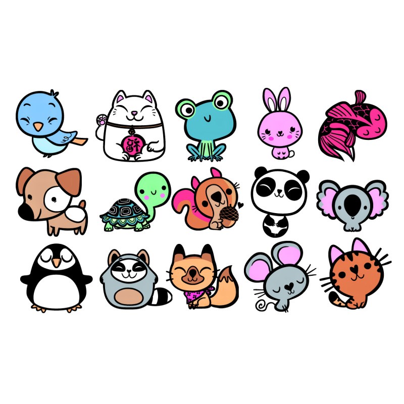 Aladine dětské dřevěné razítka Littlest Pet shop