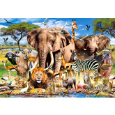Puzzle Castorlad 1500 dílků - Zvířata v savaně