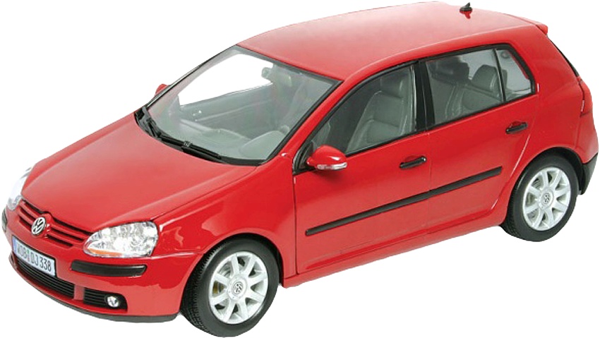 Welly Volkswagen Golf V červený 1:24