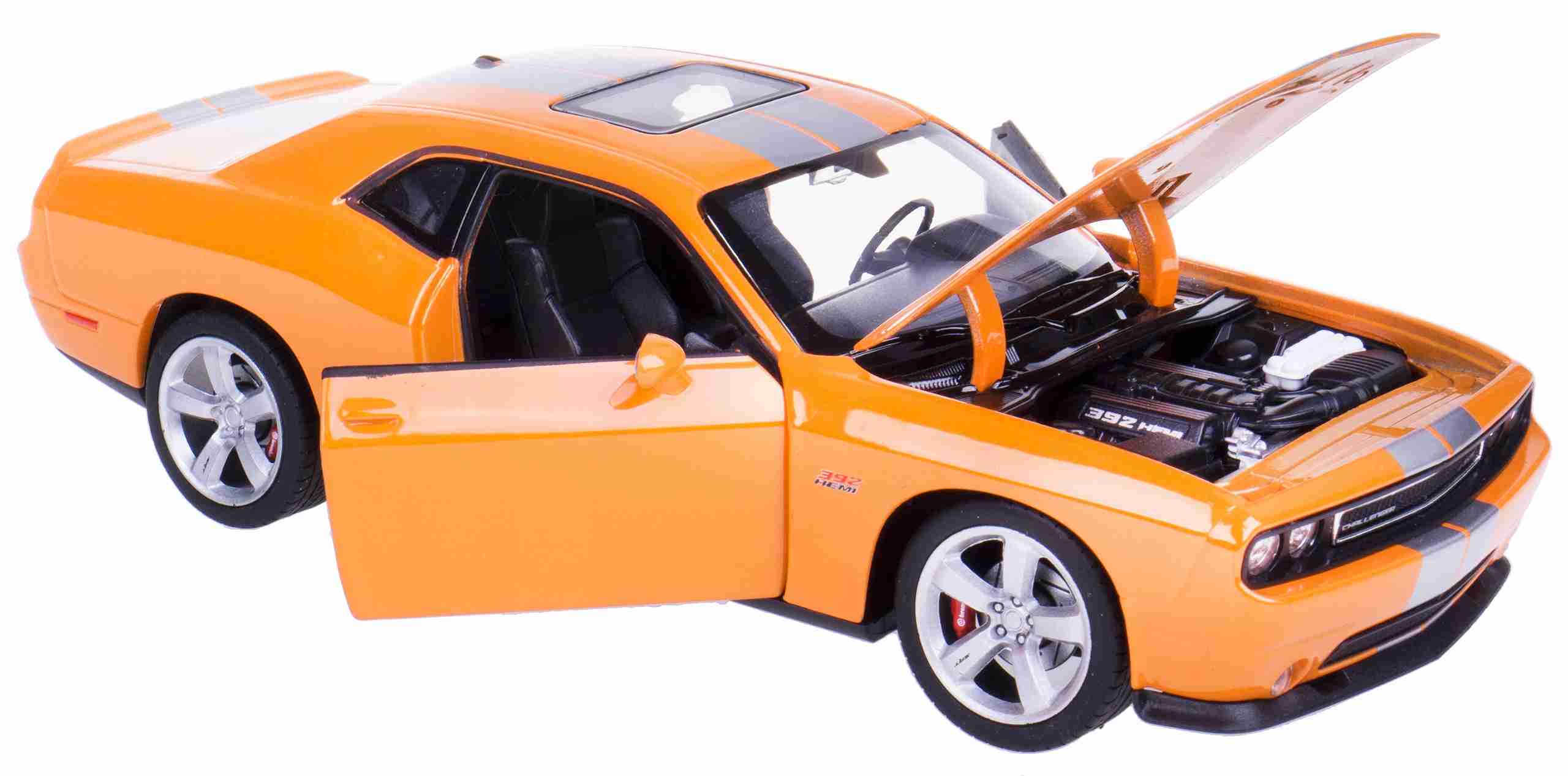 Welly Dodge Challenger SRT, Oranžový 1:24