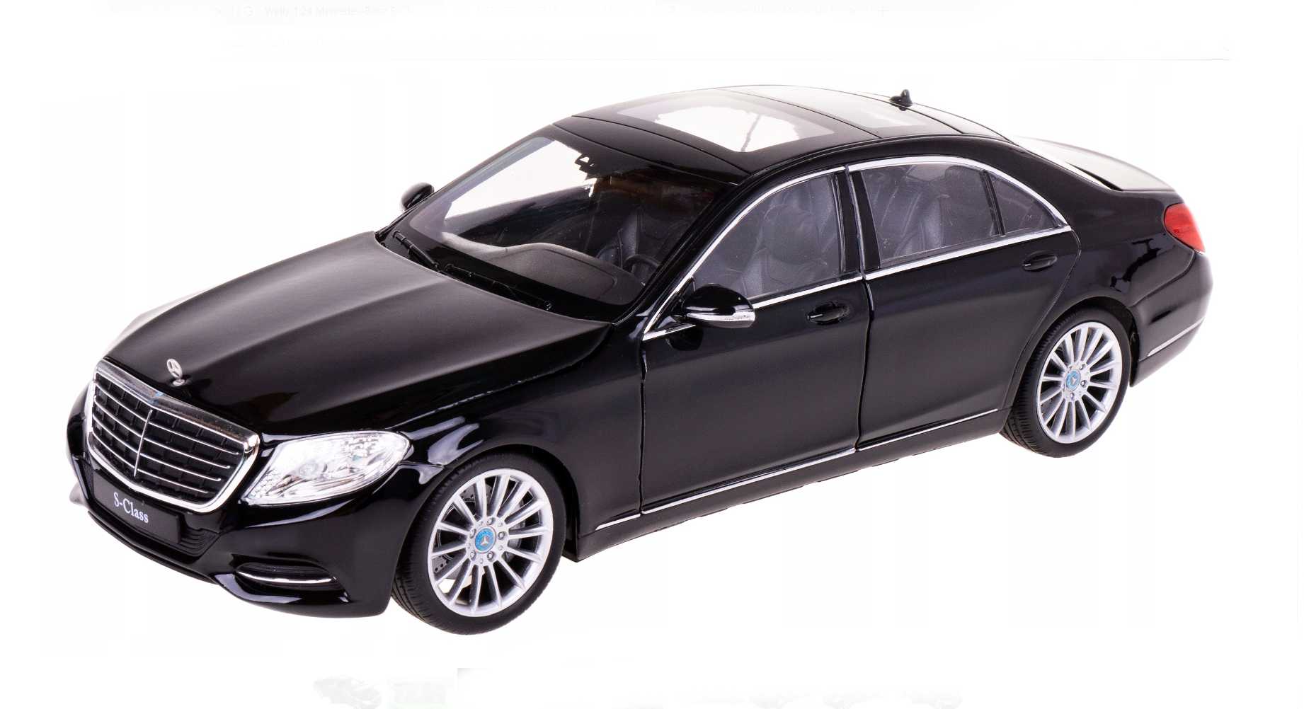 Welly Mercedes-Benz S-Class, Černý 1:24
