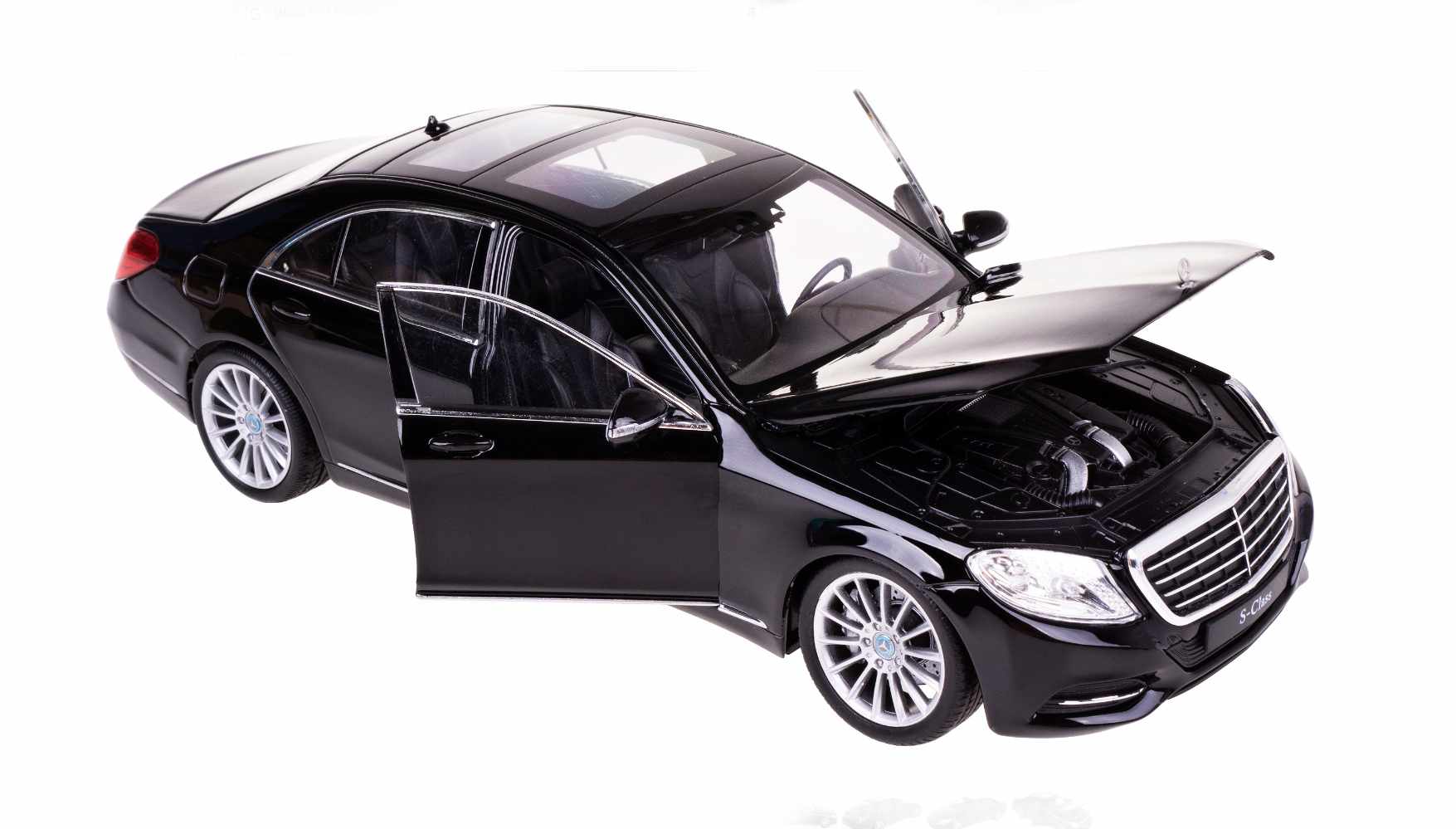 Welly Mercedes-Benz S-Class, Černý 1:24
