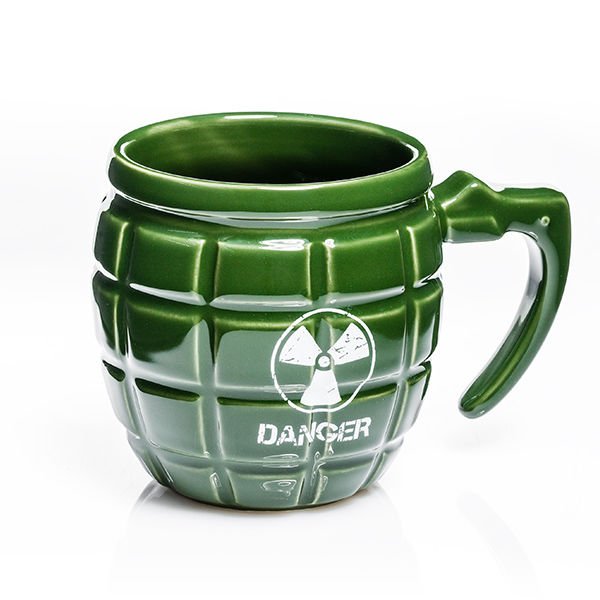 Gadget Master Granátový hrnek DANGER 460 ml. Zelený