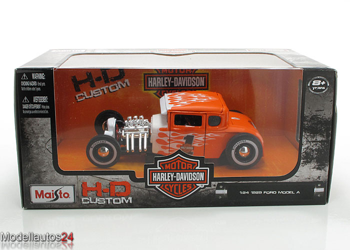 Maisto Harley Davidson Ford Model A (1929) Oranžový 1:24